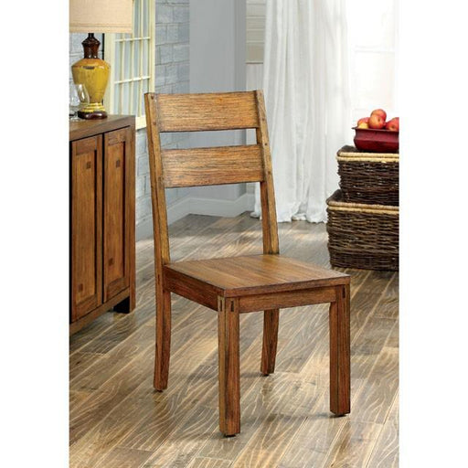 FRONTIER Dark Oak Side Chair (2/CTN) - Furniture Stars (Chicago, IL)