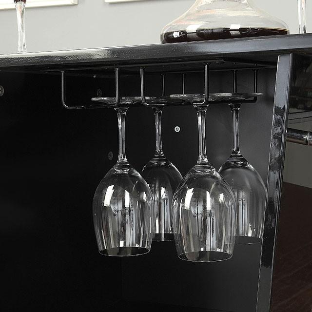 Fuero Black/Chrome Bar Table (K/D) - Furniture Stars (Chicago, IL)