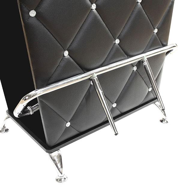 Fuero Black/Chrome Bar Table (K/D) - Furniture Stars (Chicago, IL)