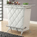 Fuero White/Chrome Bar Table (K/D) - Furniture Stars (Chicago, IL)