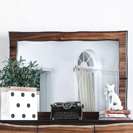 Fulton Dark Oak/Dark Walnut Mirror - Furniture Stars (Chicago, IL)