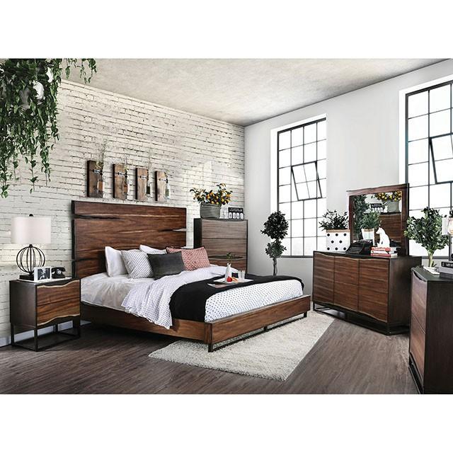 Fulton Dark Oak/Dark Walnut Mirror - Furniture Stars (Chicago, IL)