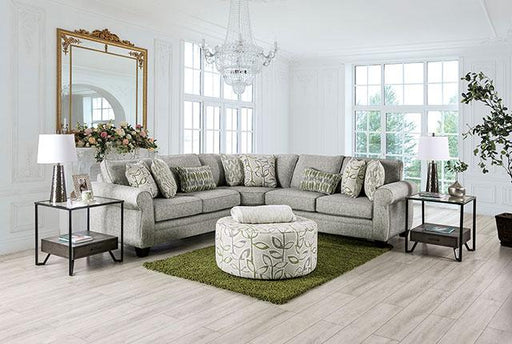 GARDNER Ottoman, Gray/Green - Furniture Stars (Chicago, IL)