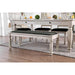 Georgia Antique White/Gray Bench - Furniture Stars (Chicago, IL)