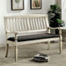 Georgia Antique White/Gray Love Seat Bench - Furniture Stars (Chicago, IL)