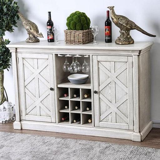 Georgia Antique White/Gray Server - Furniture Stars (Chicago, IL)
