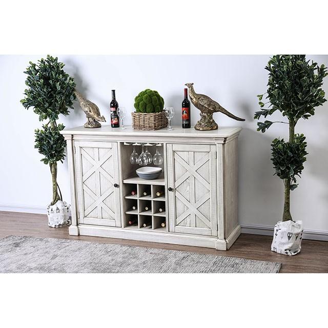 Georgia Antique White/Gray Server - Furniture Stars (Chicago, IL)