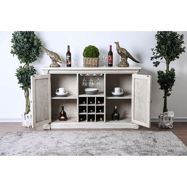Georgia Antique White/Gray Server - Furniture Stars (Chicago, IL)