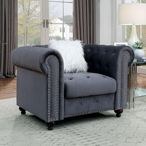 GIACOMO Chair, Gray - Furniture Stars (Chicago, IL)