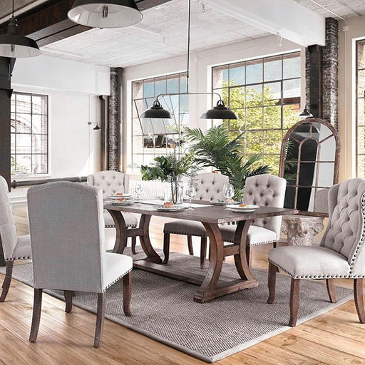 GIANNA Rustic Oak 77" Dining Table - Furniture Stars (Chicago, IL)