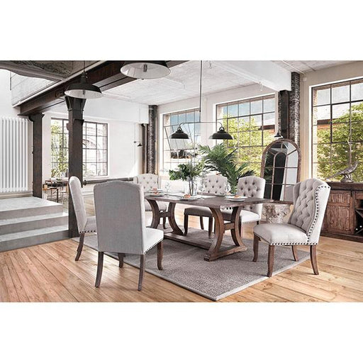GIANNA Rustic Oak 77" Dining Table - Furniture Stars (Chicago, IL)