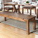 GIANNA Rustic Pine Wooden Bench - Furniture Stars (Chicago, IL)