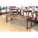 GIANNA Rustic Pine Wooden Bench - Furniture Stars (Chicago, IL)