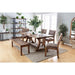 GIANNA Rustic Pine Wooden Bench - Furniture Stars (Chicago, IL)