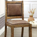 GIANNA Rustic Pine/Brown Side Chair (2/CTN) - Furniture Stars (Chicago, IL)