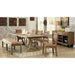 GIANNA Rustic Pine Fabric Bench - Furniture Stars (Chicago, IL)