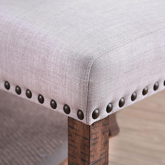 Gianna Rustic Pine/Ivory Side Chair (2/CTN) - Furniture Stars (Chicago, IL)