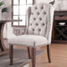 Gianna Rustic Pine/Ivory Wingback Chair (2/CTN) - Furniture Stars (Chicago, IL)