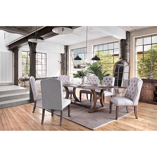 Gianna Rustic Pine/Ivory Side Chair (2/CTN) - Furniture Stars (Chicago, IL)