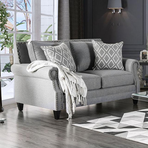 Giovanni Gray Love Seat - Furniture Stars (Chicago, IL)