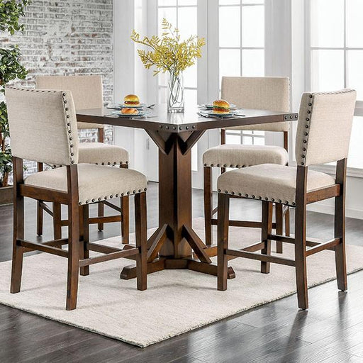 GLENBROOK Brown Cherry Counter Ht. Table - Furniture Stars (Chicago, IL)