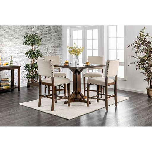 GLENBROOK Brown Cherry Counter Ht. Table - Furniture Stars (Chicago, IL)