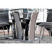 Glenview I Gray/Chrome Dining Table - Furniture Stars (Chicago, IL)