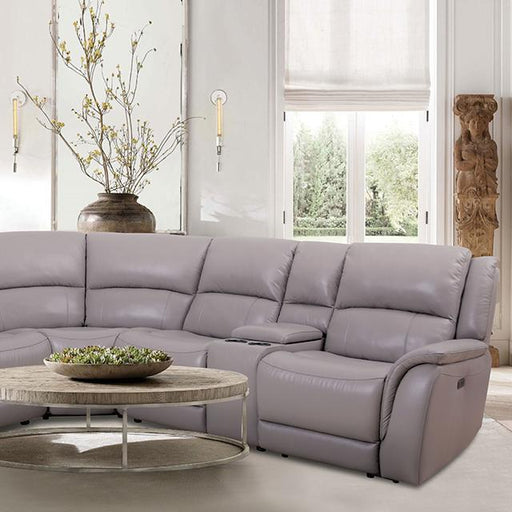 GORGIUS Power Sectional, Light Gray - Furniture Stars (Chicago, IL)