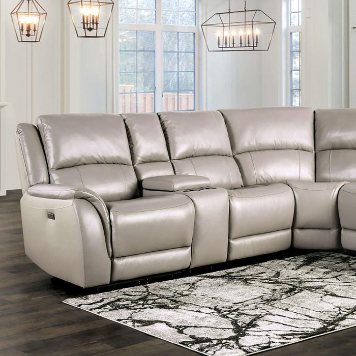 GORGIUS Power Sectional, Light Gray - Furniture Stars (Chicago, IL)