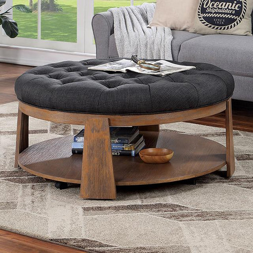 GUIS Round Coffee Table, Dark Gray - Furniture Stars (Chicago, IL)