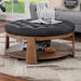 GUIS Round Coffee Table, Dark Gray - Furniture Stars (Chicago, IL)
