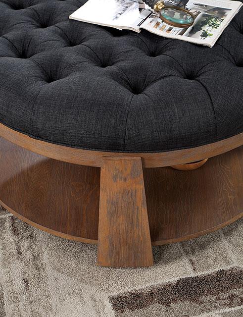 GUIS Round Coffee Table, Dark Gray - Furniture Stars (Chicago, IL)