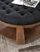 GUIS Round Coffee Table, Dark Gray - Furniture Stars (Chicago, IL)