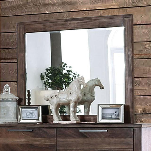 Hankinson Rustic Natural Tone Mirror - Furniture Stars (Chicago, IL)