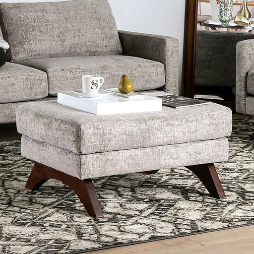Harlech Gray Ottoman - Furniture Stars (Chicago, IL)