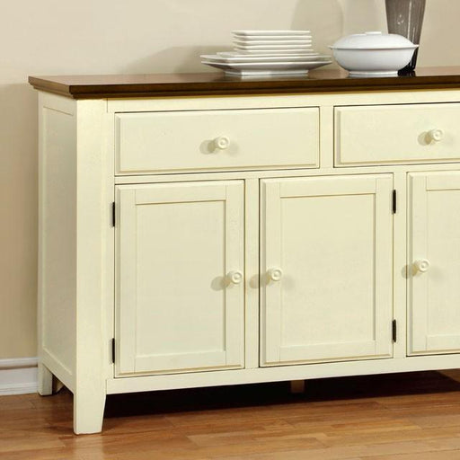 HARRISBURG Vintage White/Dark Oak Server - Furniture Stars (Chicago, IL)