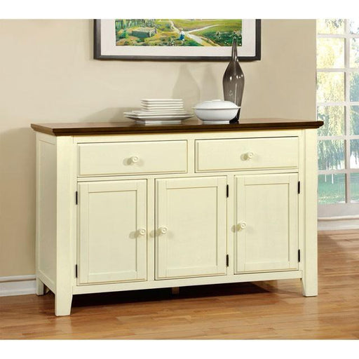 HARRISBURG Vintage White/Dark Oak Server - Furniture Stars (Chicago, IL)