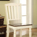 HARRISBURG Vintage White/Dark Oak Side Chair (2/CTN) - Furniture Stars (Chicago, IL)