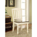 HARRISBURG Vintage White/Dark Oak Side Chair (2/CTN) - Furniture Stars (Chicago, IL)
