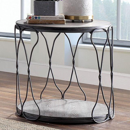 Hawdon Gray End Table - Furniture Stars (Chicago, IL)