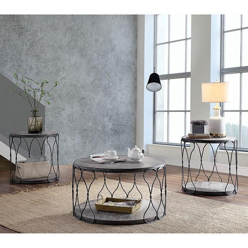 Hawdon Gray End Table - Furniture Stars (Chicago, IL)