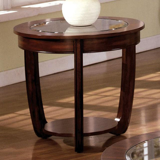 Crystal Falls Dark Cherry End Table - Furniture Stars (Chicago, IL)