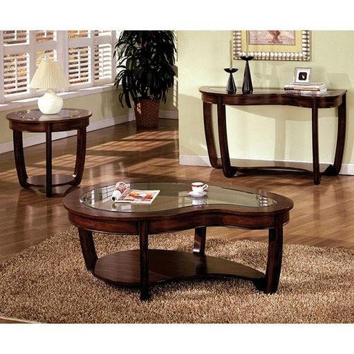 Crystal Falls Dark Cherry Sofa Table - Furniture Stars (Chicago, IL)