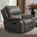 HENRICUS Glider Recliner, Dark Gray - Furniture Stars (Chicago, IL)