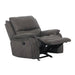HENRICUS Glider Recliner, Dark Gray - Furniture Stars (Chicago, IL)