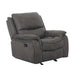 HENRICUS Glider Recliner, Dark Gray - Furniture Stars (Chicago, IL)