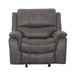 HENRICUS Glider Recliner, Dark Gray - Furniture Stars (Chicago, IL)