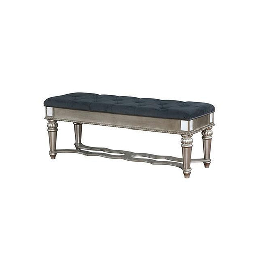 Azha Silver/Gray Bench - Furniture Stars (Chicago, IL)