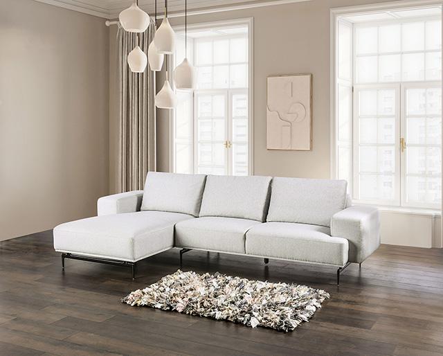 Baerum Sectional, Left & Right Chaise Beige & Gray - Furniture Stars (Chicago, IL)