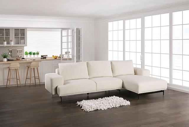 Baerum Sectional, Left & Right Chaise Beige & Gray - Furniture Stars (Chicago, IL)